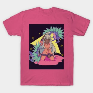 Vaporwave aesthetic anime girl video game T-Shirt